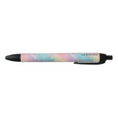 Abstracte pastelglitter naadloos patroon zwarte inkt pen (Bodem)