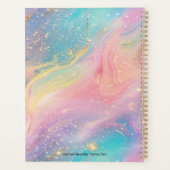 Abstracte pastelglitter naadloze patroonnotities planner (Achterkant)