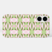 Abstracte pastelgroene en roze geometrische patroo Case-Mate iPhone case (Achterkant (horizontaal))