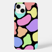 Abstracte pastelkleur telefoonhoes (zwart) Case-Mate iPhone case (Achterkant)