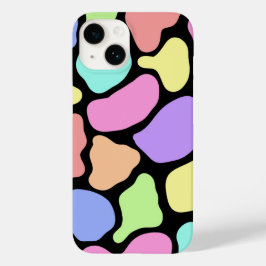 Abstracte pastelkleur telefoonhoes (zwart) Case-Mate iPhone 14 hoesje