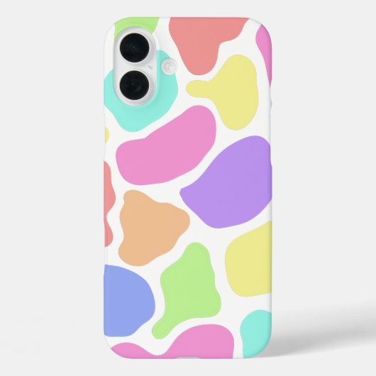 Abstracte pastelkleur telefoonhoesje (wit) Case-Mate iPhone case (Achterkant)