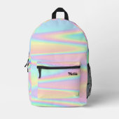 abstracte pastelkleuren bedrukte rugzak (Voorkant)