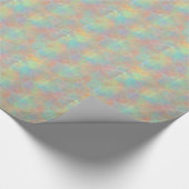 Abstracte Pastelkleurige Aquarel Kunst Cadeaupapier (Hoek)