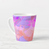 Abstracte pastellaagjes klein latte mok (Linkerhoek)