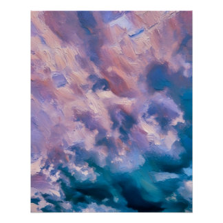 Abstracte pastellucht in impressionistische stijl perfect poster