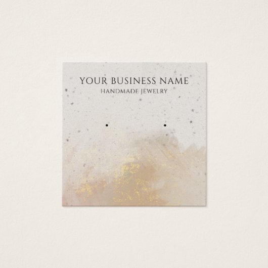 Abstracte Pastelpenseel die de Kaarten van de Vert Vierkante Visitekaartjes (Voorkant)