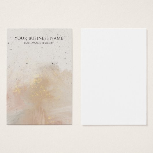 Abstracte Pastelpenseel die de Kaarten van de Vert Visitekaartje (Voorkant /achterkant)