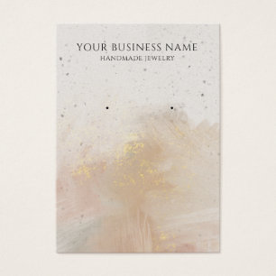 Abstracte Pastelpenseel die de Kaarten van de Vert Visitekaartje