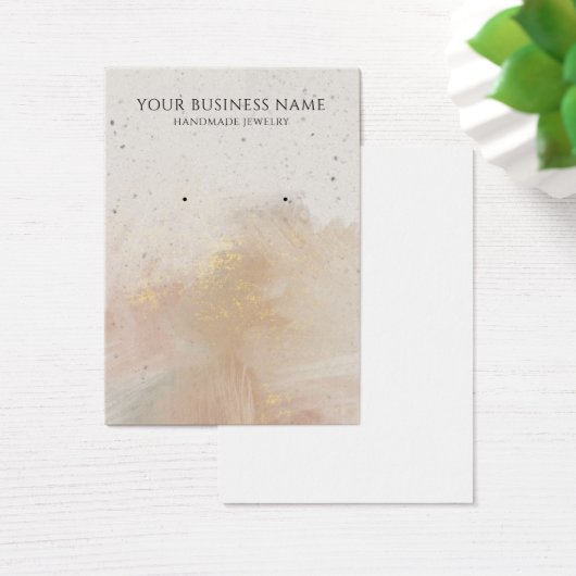 Abstracte Pastelpenseel die de Kaarten van de Vert Visitekaartje (Bureau)