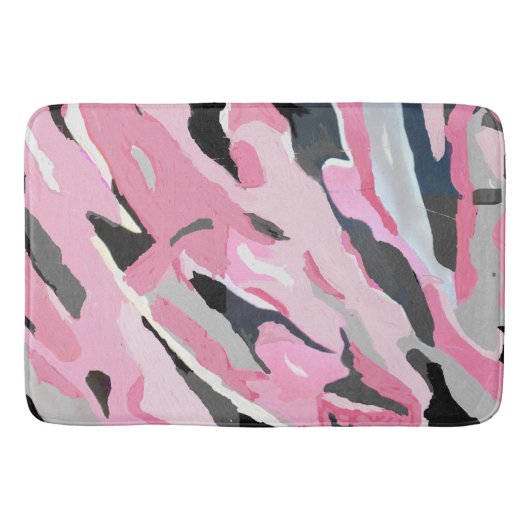 Abstracte pastels badmat (Voorkant)