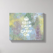 Abstracte pastels houden kalm canvas afdruk (Voorkant)