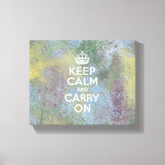 Abstracte pastels houden kalm canvas afdruk (Voorkant)