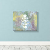 Abstracte pastels houden kalm canvas afdruk (Insitu (Houten vloer))