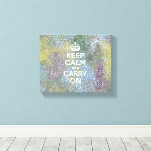 Abstracte pastels houden kalm canvas afdruk (Insitu (Houten vloer))