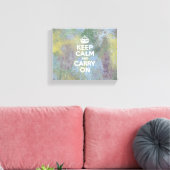 Abstracte pastels houden kalm canvas afdruk (Insitu (Woonkamer))