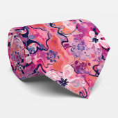 Abstracte pastels stropdas (Opgerold)