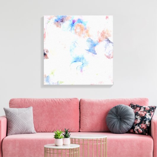  Abstracte Pastels Waterverf Art Canvas Afdruk (Insitu (Woonkamer))