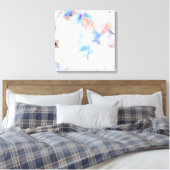 Abstracte Pastels Waterverf Art Canvas Afdruk (Insitu (Slaapkamer))
