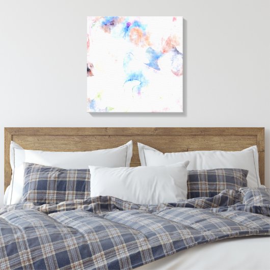  Abstracte Pastels Waterverf Art Canvas Afdruk (Insitu (Slaapkamer))