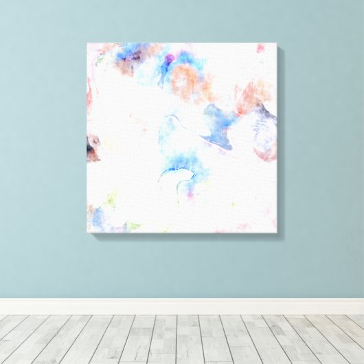  Abstracte Pastels Waterverf Art Canvas Afdruk (Insitu (Houten vloer))