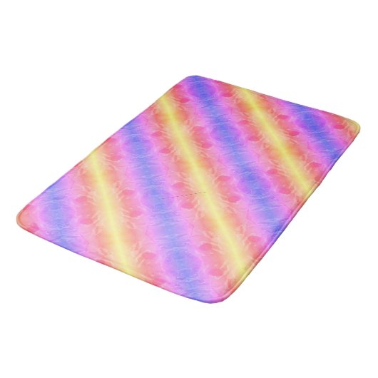 abstracte pastelstrepen badmat (Gekanteld)