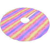 abstracte pastelstrepen kerstboom rok (Gekanteld)