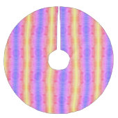 abstracte pastelstrepen kerstboom rok (Voorkant)