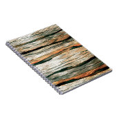 Abstracte pasteltinten kleurneutraal geverfd mela notitieboek (Rechterzijde)