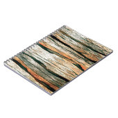 Abstracte pasteltinten kleurneutraal geverfd mela notitieboek (Linkerzijde)