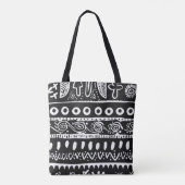 Abstracte pastelvormen Canvas tas - kleurrijk ontw (Achterkant)