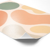 Abstracte pastelvormen Poster (Hoek)