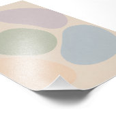 Abstracte pastelvormen Poster (Hoek)