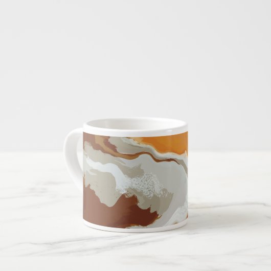 Abstracte pasteuze Mok van de Koffie van de Uitgav (Links)