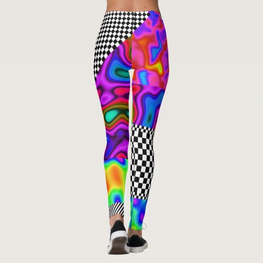 Abstracte patches voor controleurs leggings (Achterkant)