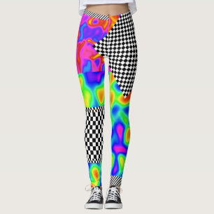 Abstracte patches voor controleurs leggings