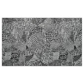 Abstracte patchwerkkaart - zwart op wit stof (Fat Quarter)