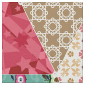 Abstracte patchwork quilt retro ab stof (Close Up)