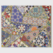 Abstracte patchwork van de spaanse tegel , cadeaupapier (Vlak)