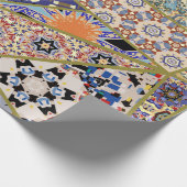 Abstracte patchwork van de spaanse tegel , cadeaupapier (Hoek)