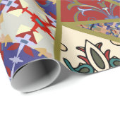 Abstracte patchwork van de spaanse tegel , cadeaupapier (Rol Hoek)