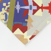Abstracte patchwork van de spaanse tegel , fleece deken (Hoek)