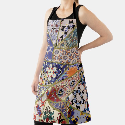 Abstracte patchwork van de spaanse tegel , schort (Insitu)