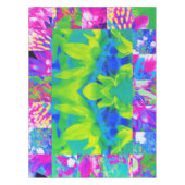 Abstracte patchwork zonnebloem tuin collage tafelkleed (Voorkant)