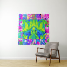 Abstracte patchwork zonnebloem tuin collage