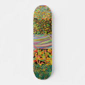abstracte patchworkretro persoonlijk skateboard (Voorkant)