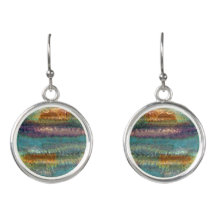 Abstracte patina zoals ontwerp Oorbellen