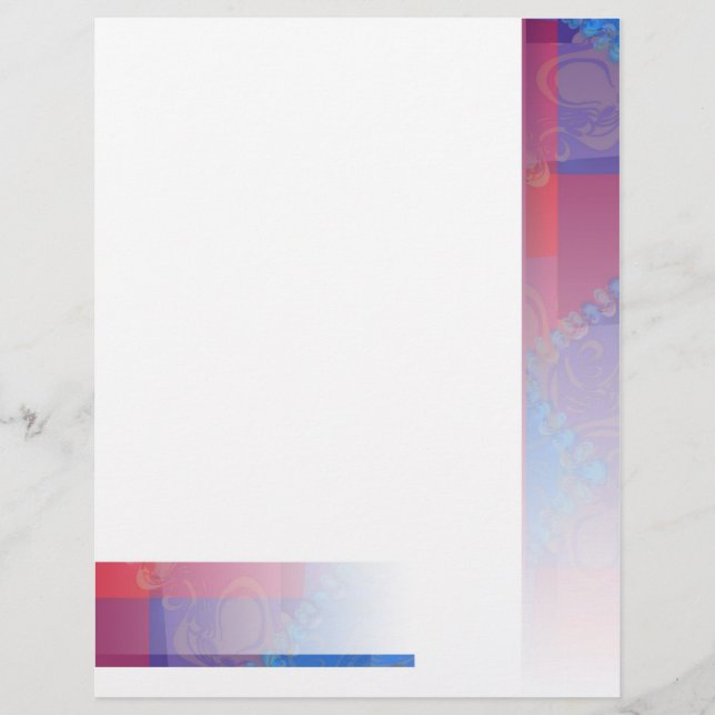 Abstracte patronen #001 Letterhead (Voorkant)