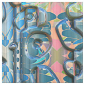 Abstracte Patronen 13A Custom Fabric Stof (Swatch)