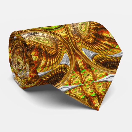 Abstracte patronen 2 Aangepaste Stropdassen (Opgerold)
